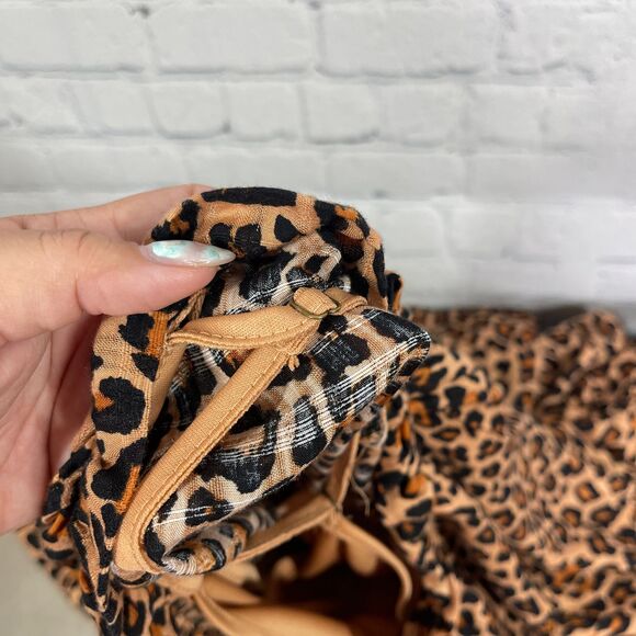 Wonderly Dress Womens Plus 3X Animal Print Ruffle Baby Doll Festival Date Night - Picture 9 of 15